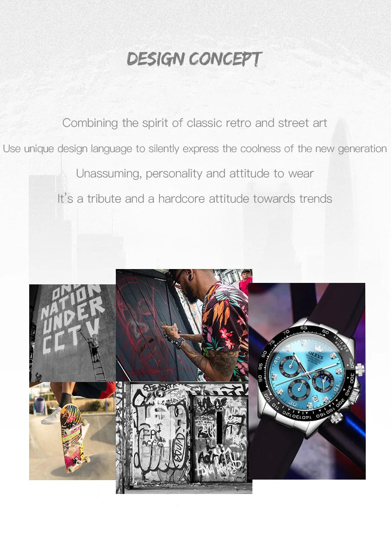 OLEVS - Men’s Luxury Quartz Chronograph Watch