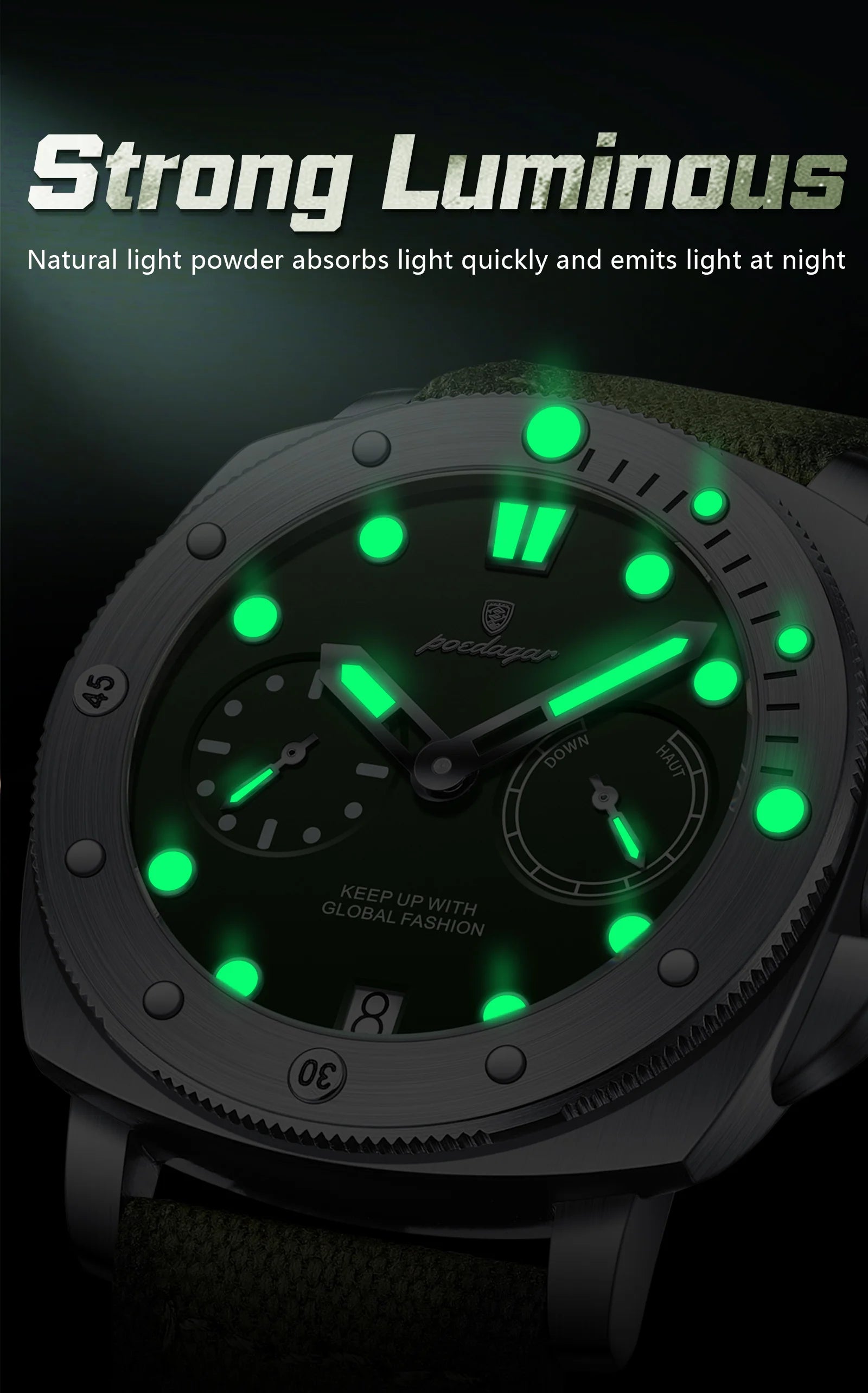 POEDAGAR High Quality Military Watch