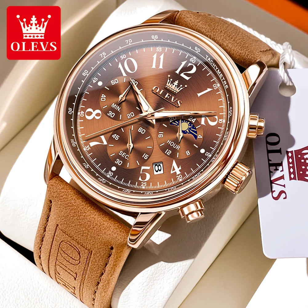 OLEVS Men’s Multifunction Quartz Chronograph Watch