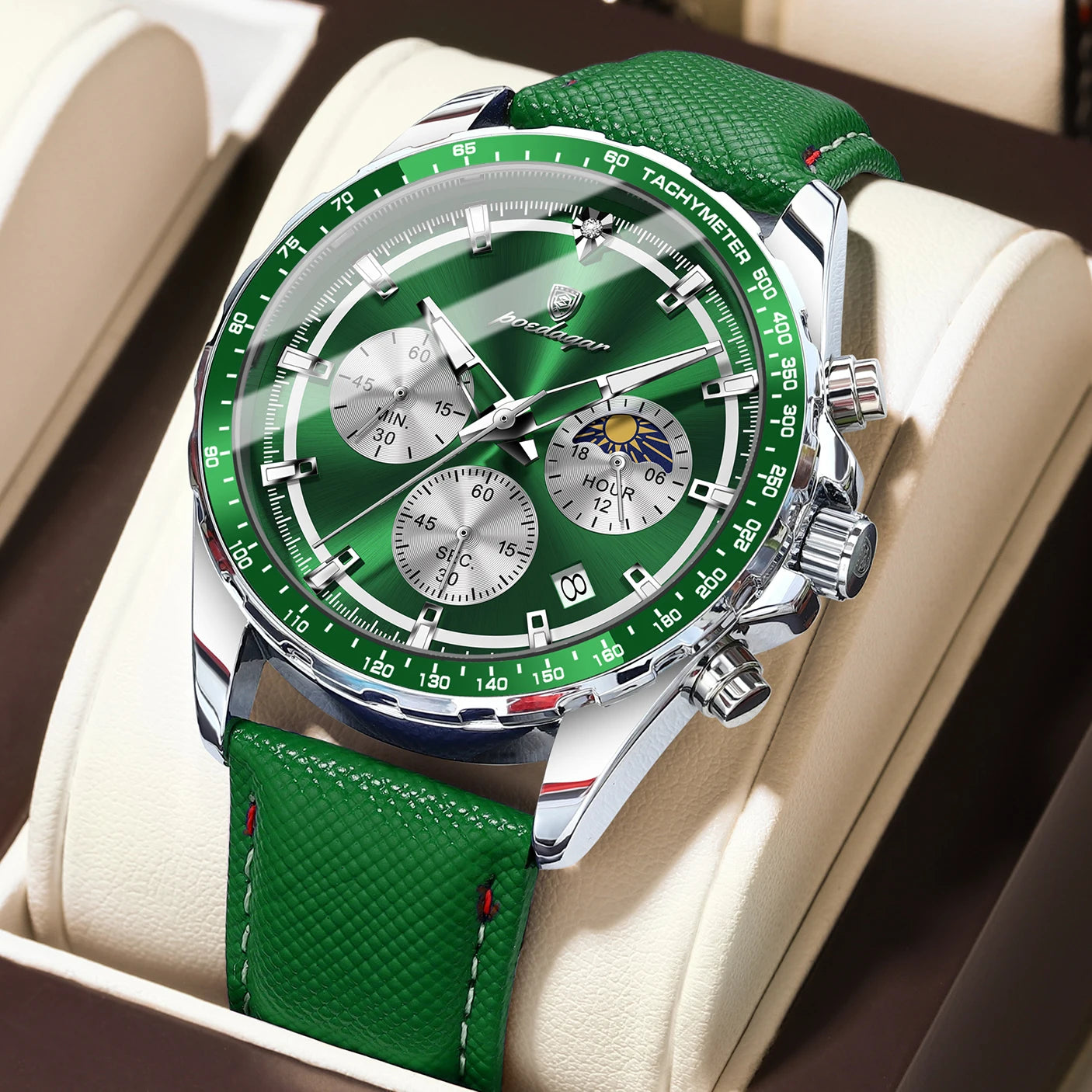 POEDAGAR - Original Luxury Men Clock Fashion Luminous