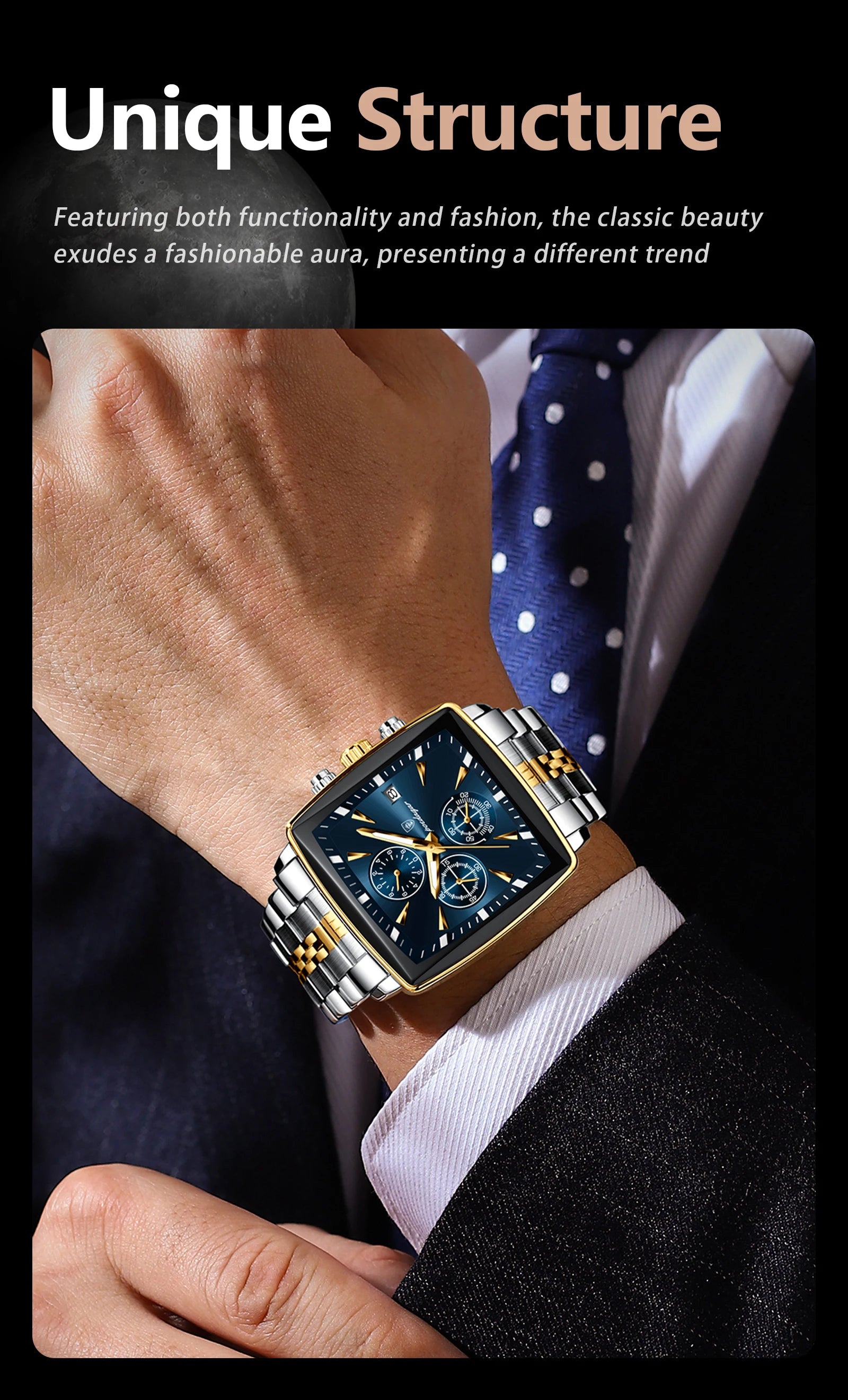 POEDAGAR Fashion Men Watch Luminous