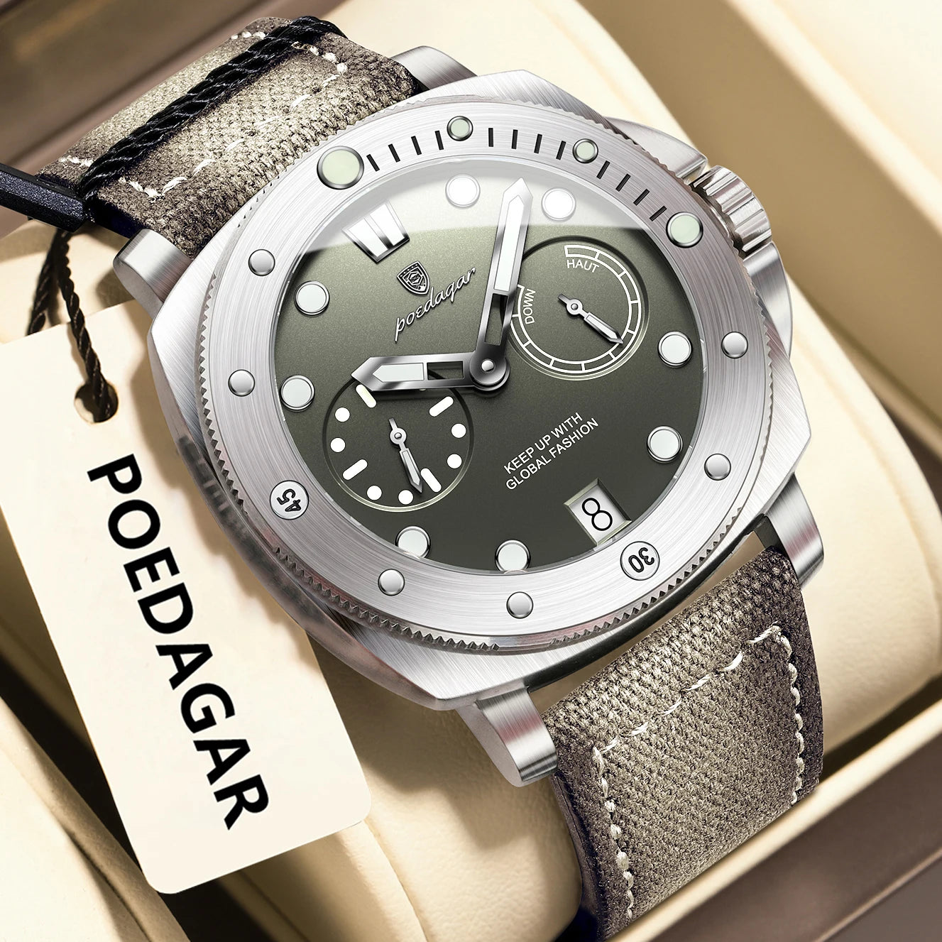 POEDAGAR High Quality Military Watch
