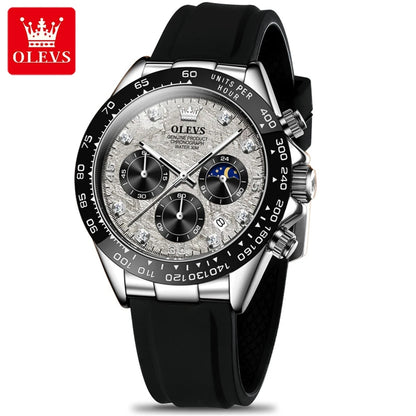 TIME HORAS  19 OLEVS 2875 Luxury Men Watch Quartz Man Watches Waterproof Luminous Top Brand Watch for Men Date Chronograph Sport Wristwatch