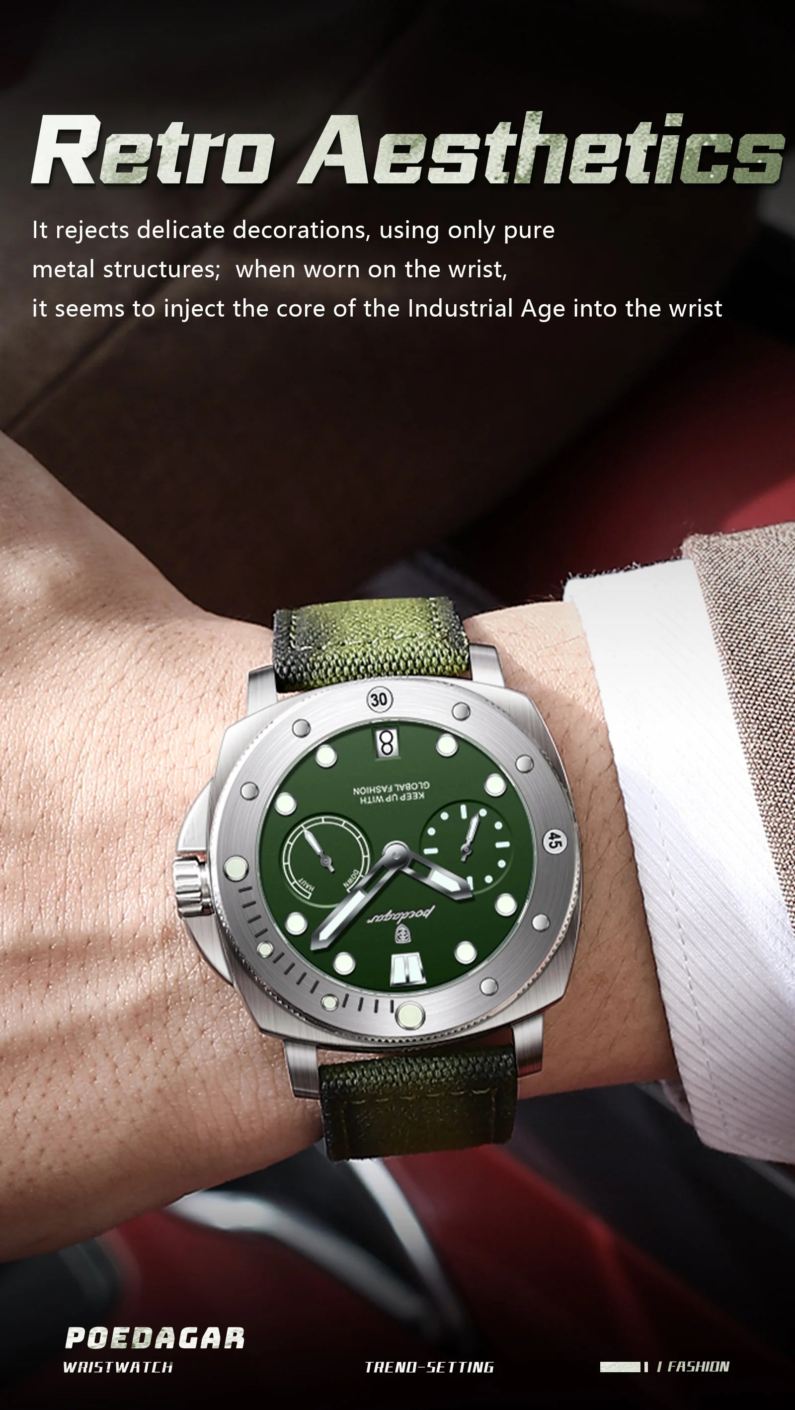 POEDAGAR High Quality Military Watch
