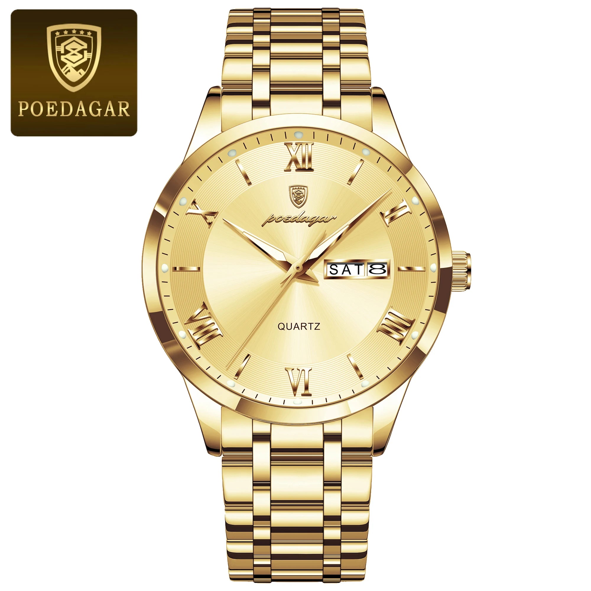 POEDAGAR - Man Wristwatch Stainless