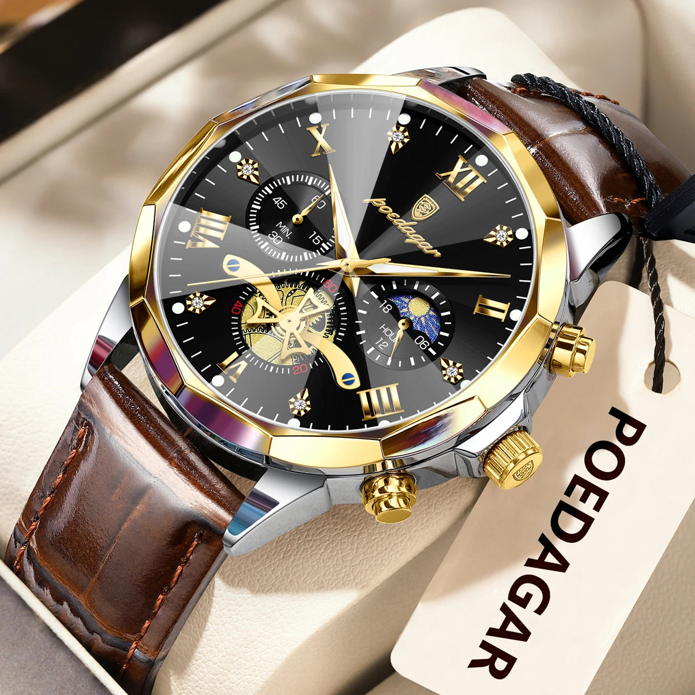 POEDAGAR -  Military Luxury Men Wristwatch