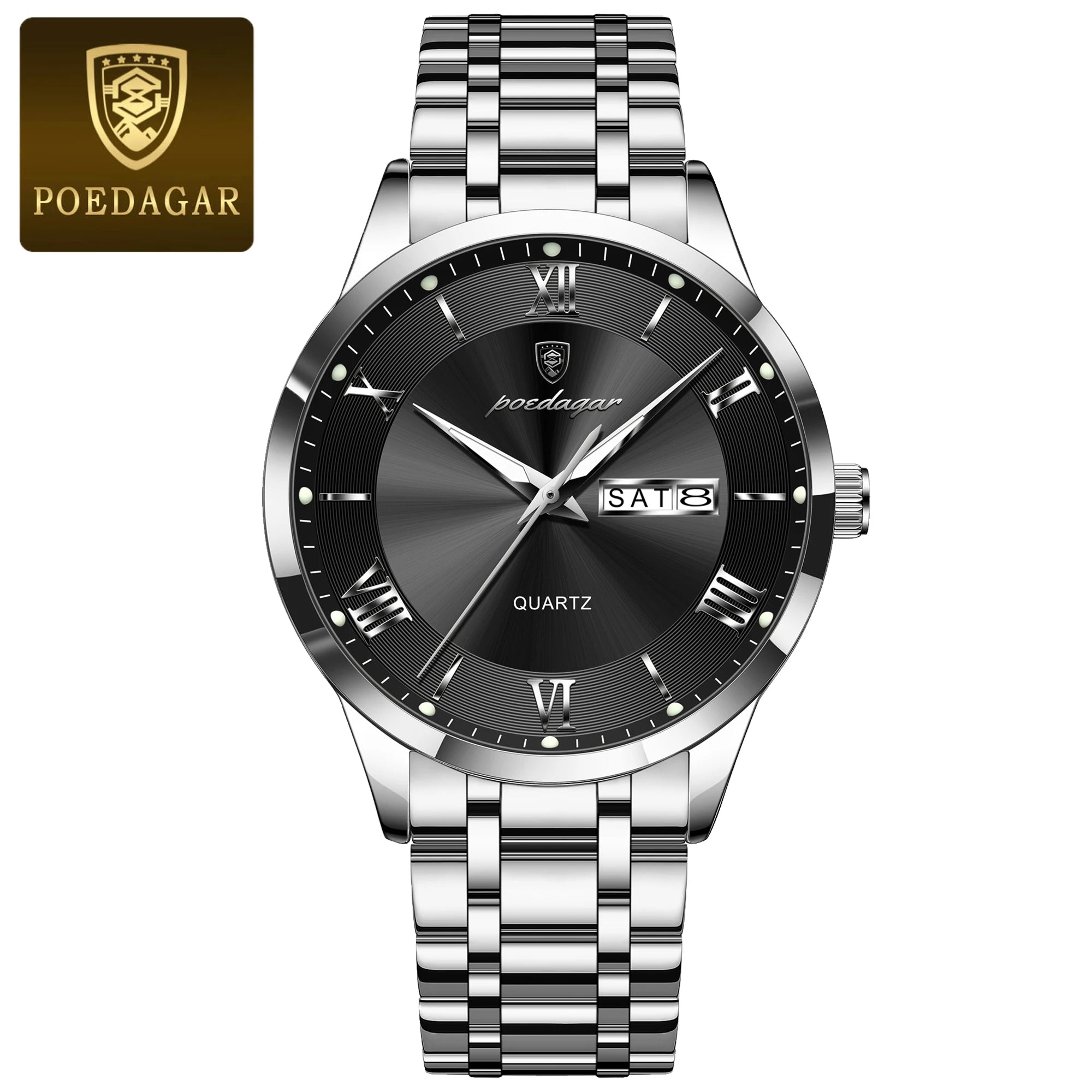 POEDAGAR - Man Wristwatch Stainless