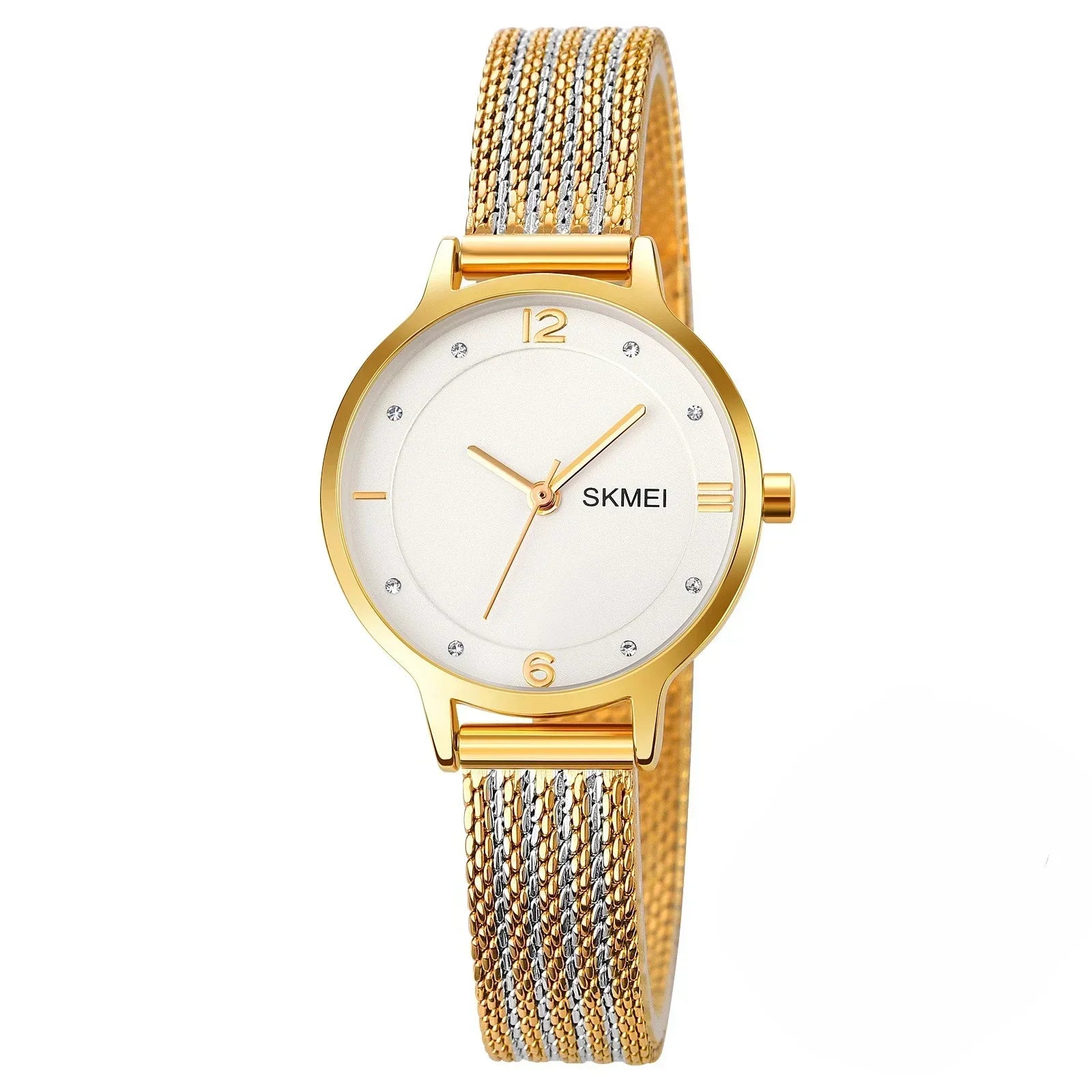 SKMEI 1874 Wristwatches Ladies Steel Bracelet Lady