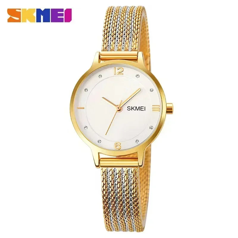 SKMEI 1874 Wristwatches Ladies Steel Bracelet Lady