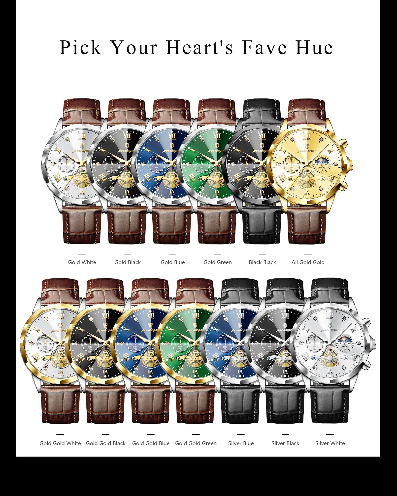 POEDAGAR -  Military Luxury Men Wristwatch