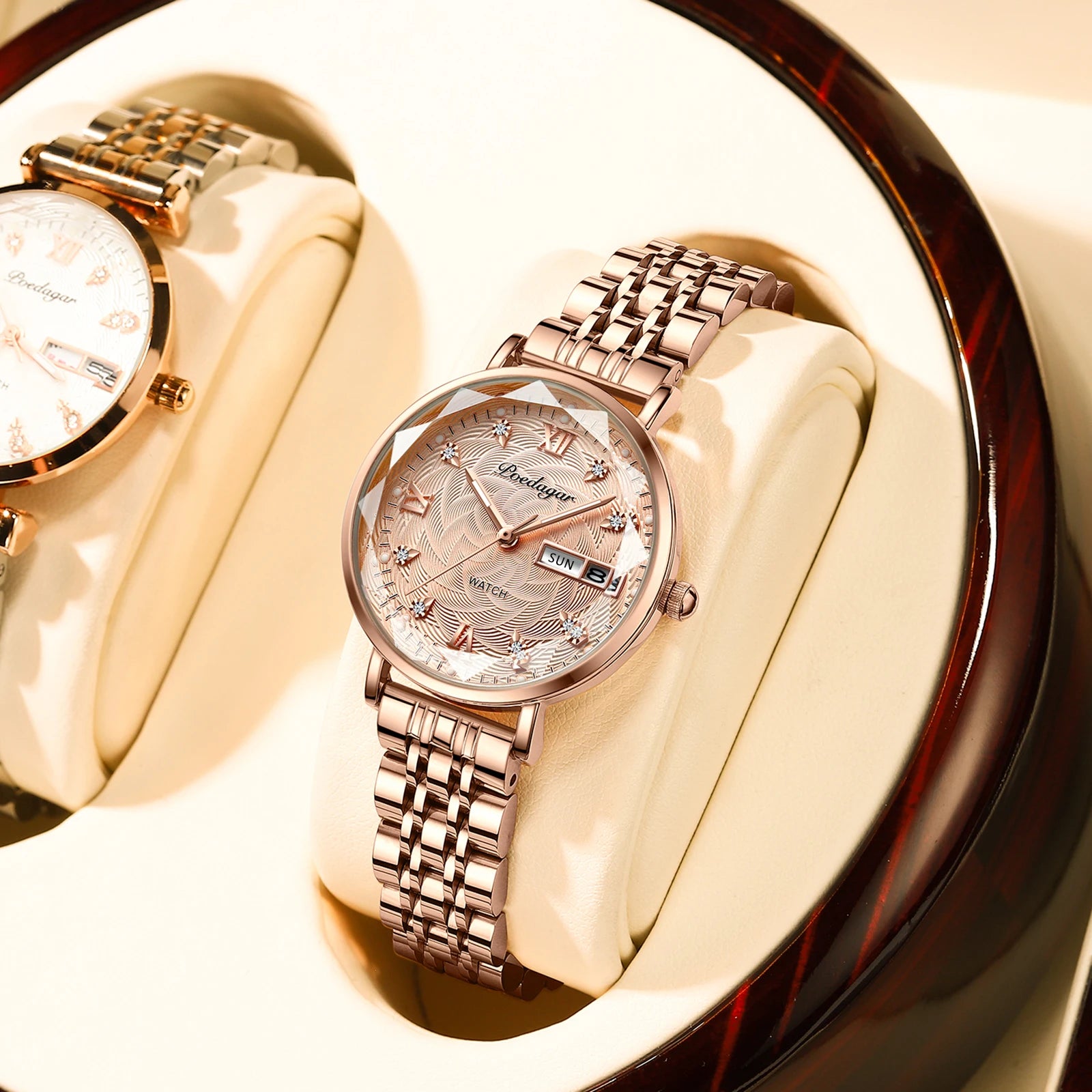 POEDAGAR Women Watch Stainless Steel